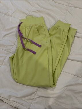 Figs Sea Mist High Waisted Zamora Joggers